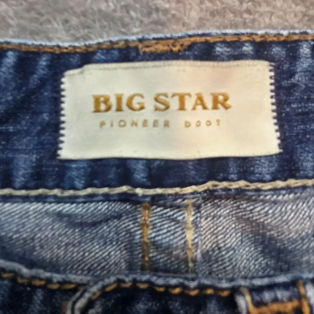 Big Star Pioneer Boot Jeans Mens 34x32 Blue Medium Wash Relaxed Bootcut Denim